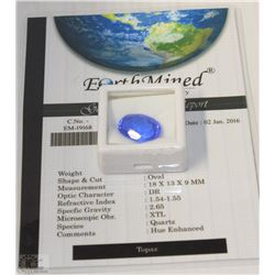 TRP243) TOPAZ 15.35CT WITH COA