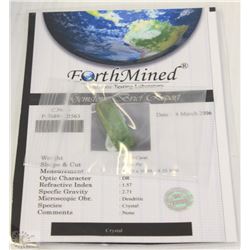 TRP240) CRYSTAL 22.3CT WITH COA