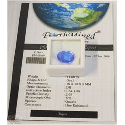 TRP238) TOPAZ 11.6CT WITH COA