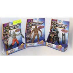 3 NEW GUARDIANS OF THE GALAXY ACTION FIGURES