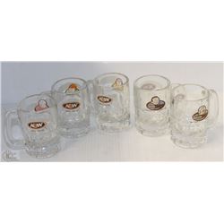 5PC A&W BURGER FAMILY MINI COLLECTOR MUGS