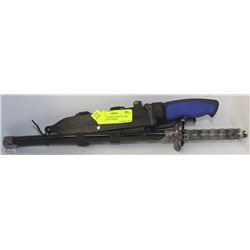 HUNTING KNIFE IN SHEATH AND DECORATIVE SWORD