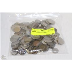 BAG OF FOREIGN COINS
