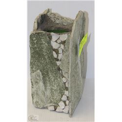 LARGE STONE FLOWER VASE