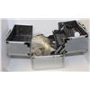 Image 1 : METAL MAKE UP CASE WITH VARIOUS HOUSEHOLD ITEMS
