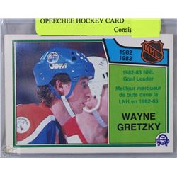 WAYNE GRETZKY 1982-1983 OPEECHEE HOCKEY CARD
