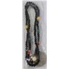 Image 1 : BEADED NECKLACE WITH US 1$ COIN PENDANT