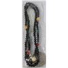 Image 1 : BEADED NECKLACE WITH US 1$ COIN PENDANT