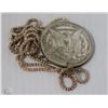 Image 1 : CHAINED NECKLACE WITH US $1 COIN PENDANT
