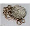 Image 1 : CHAINED NECKLACE WITH US $1 COIN PENDANT