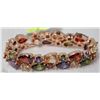 Image 1 : GOLD PLATED LADIES MULTI STONE BRACELET