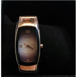 LADIES LOUIS ARDEN SILVER TONE TANK WATCH