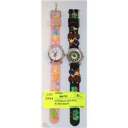 2 NEW YOUTH WATCHES INCL MERMAIDS AND BIRDS