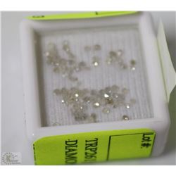 TRP261) NATURAL WHITE DIAMONDS 77PCS 1CT TOTAL