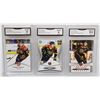 Image 1 : 3 CONNOR MCDAVID HOCKEY CARDS GRADED BY GMA