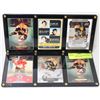 Image 1 : 2 FRAMES WITH 3 ASSORTED BOBBY ORR CARDS IN EACH