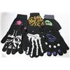 Image 1 : 6PK OF HALLOWEEN GLOW IN THE DARK GLOVES