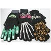 Image 1 : 6PK OF HALLOWEEN GLOW IN THE DARK GLOVES
