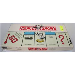 MONOPOLY GAME ENGLISH EDITION