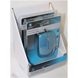 CASE OF TWO ONN WIRED OPTICAL MICE
