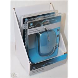 CASE OF TWO ONN WIRED OPTICAL MICE