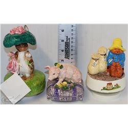 FLAT OF THREE MUSICAL SCHMID ITEMS