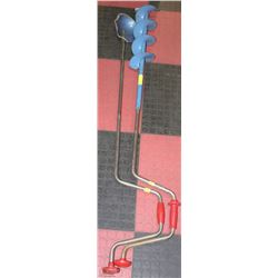 LOT OF ICE AUGERS AND SCOOP