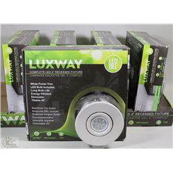 FLAT OF 5 LUXWAY 4 INCH LED RECESSED FIXTURE