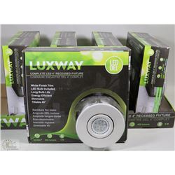FLAT OF 5 LUXWAY 4 INCH LED RECESSED FIXTURE