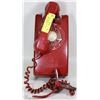 Image 1 : VINTAGE RED WALL MOUNT LANDLINE PHONE
