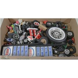 FLAT OF ASSORTED MODEL CAR AND TRUCK WHEELS AND