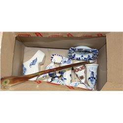 BOX WITH ASSORTED COLLECTIBLES FROM HOLLAND