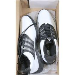 ADIDAS ADICOMFORT2 BLACK AND WHITE SIZE 9