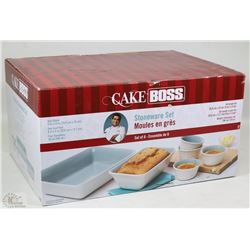 BRAND NEW CAKE BOSS STONEWARE BAKE SET