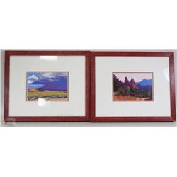 SET OF TWO SOUTH WEST ARIZONA FRAMED PICTURES BY