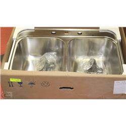 BLANCO STAINLESS STEEL DOUBLE BOWL DROP-IN