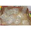 Image 1 : BOX OF ASSORTED DECORATIVE GLASS DISHES AND VASES