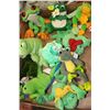 Image 1 : BOX OF ASSORTED FROG THEMED BEANIE/STUFFED ANIMALS