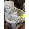 Image 1 : CHERUB CONCRETE FLOWER POT 13"X13"H