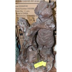 CHIPMUNK PAINTED CONCRETE STATUE