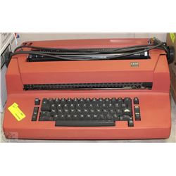 VINTAGE RED IBM TYPEWRITER
