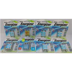 NEW SET OF 8 PACKS ENERGIZER RECHARGEABLE AAA BATTERIES