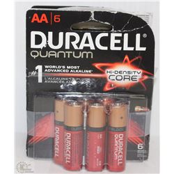 NEW DURACELL QUANTUM SET OF 4 PACKS AA BATTERIES