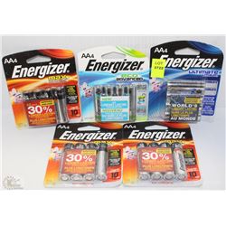 NEW SET OF 5 PACKS  ENERGIZER AA BATTERIES