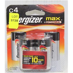 NEW SET OF TWO PACKS ENERGIZER MAX C4 BATTERIES