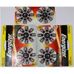 LOT OF 3 PACKS NEW ENERGIZER 312 BATTERIES