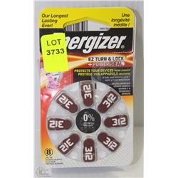 NEW SET OF 6 PACKS ENERGIZER 312 BATTERIES