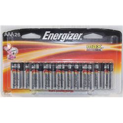 NEW 26 PACK OF AAA ENERGIZER BATTERIES