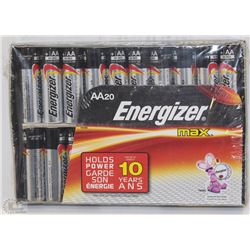 NEW PACK OF 20 ENERGIZER MAX BATTERIES