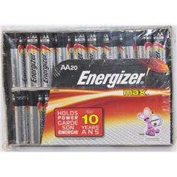 NEW PACK OF 20 ENERGIZER MAX BATTERIES